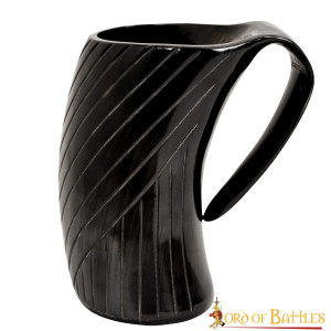 Middeleeuwse Viking Hoorn Mok Handgemaakte Echte Ossenhoorn