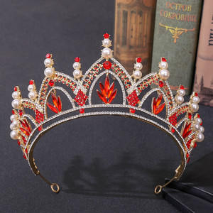 Tiara Ingrid - Goud/Rood