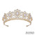 Koop een Gouden disney prinsessen tiara Leonor met fijne strass steentjes en witte kunstdiamanten op Avotheastore.com