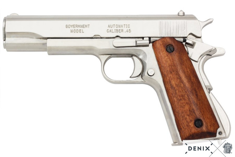 Denix Colt Model 1911 Pistool (demonteerbaar) - Verenigde Staten - Chrome | Avothea Store