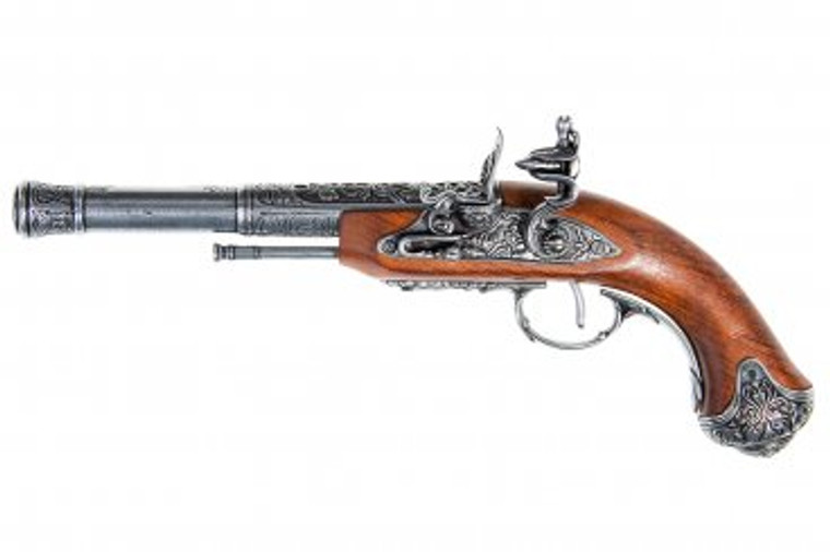 Flintlock pistool (Linkshandig) - Indië - 18e Eeuw - Staal