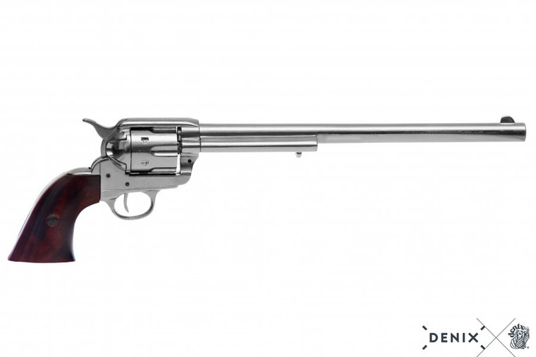 Denix Colt Peacemaker Revolver - 12" Buntline Special - Verenigde Staten - 1873 - Chrome | Avothea Store