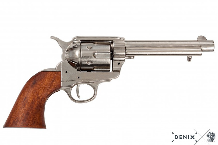 Denix Colt Peacemaker Revolver - 5.5" - Verenigde Staten - 1873 - Chrome | Avothea Store