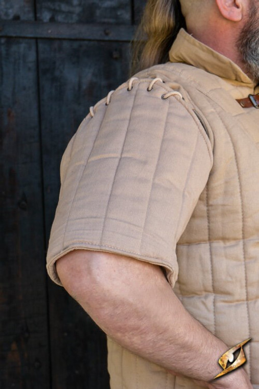 Koop Epic Armoury Korte Mouwen voor Krijger Gambeson - Beige bij Avothea Store
