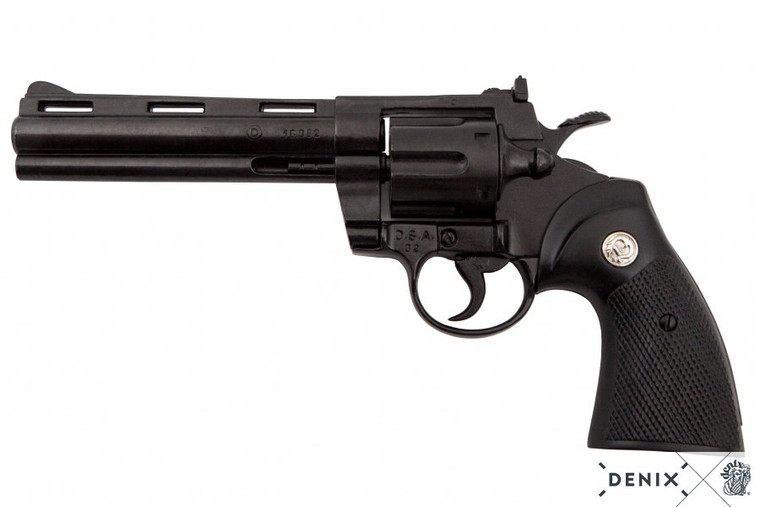 Koop een Denix Phyton Revolver - 6" - Verenigde Staten - 1955 - Zwart Replica op Avothea Store