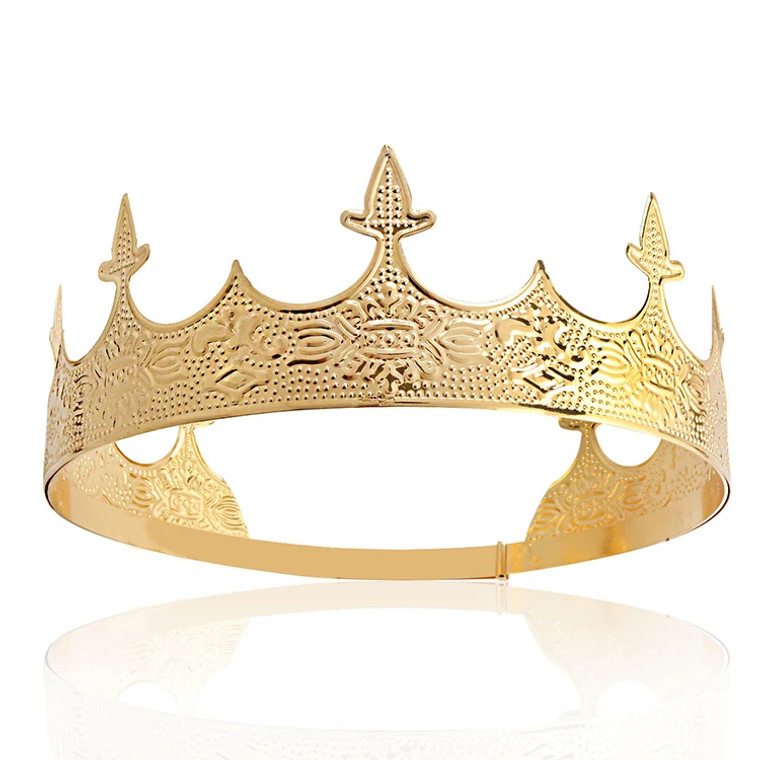 Metalen Koning Kroon - Goud