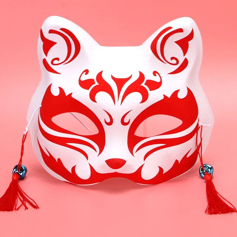 Kattenmasker met Fijne Kwastjes - Vurig - Rood