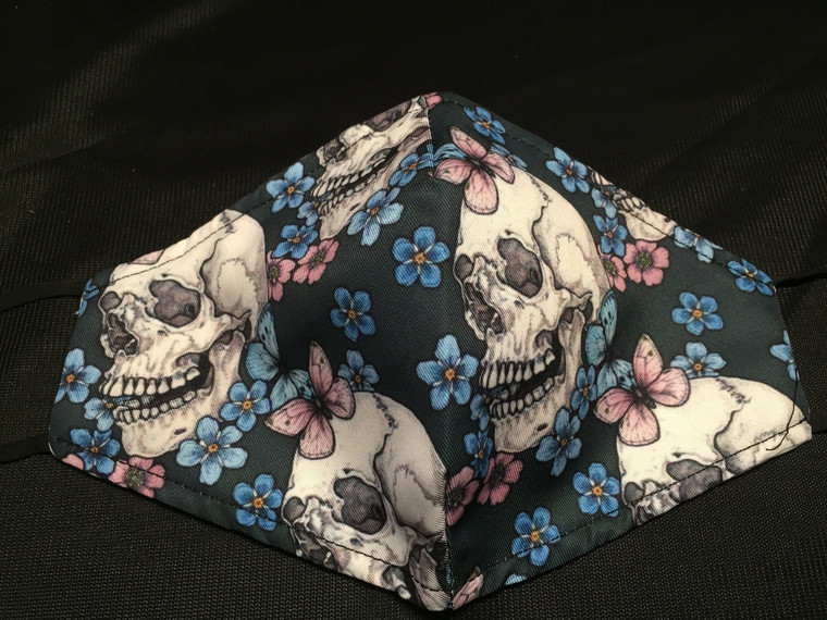 Mask- Skulls with flowers and butterflys - M by [product_brand] for €15 | Shop on Avothea Store