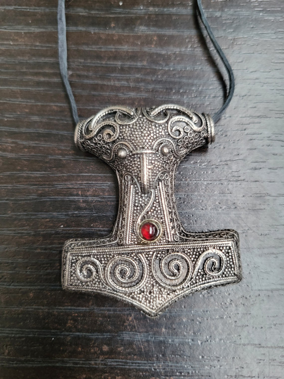 Mjollnir Hanger met Leren Koord