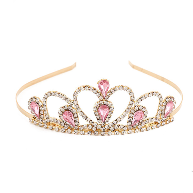 Tiara Aspasia - Goud/Roze