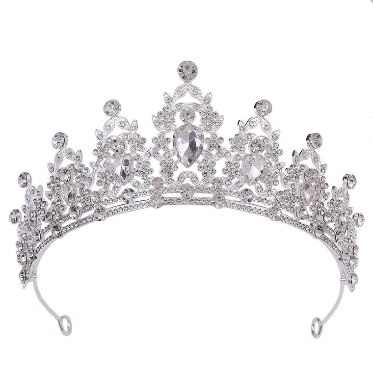 Tiara Justina - Zilver/Wit