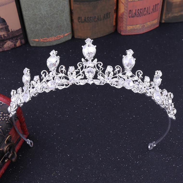 Tiara Helena - Zilver/Wit