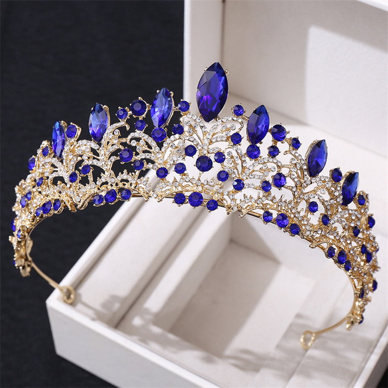 Tiara Mary - Goud/Blauw