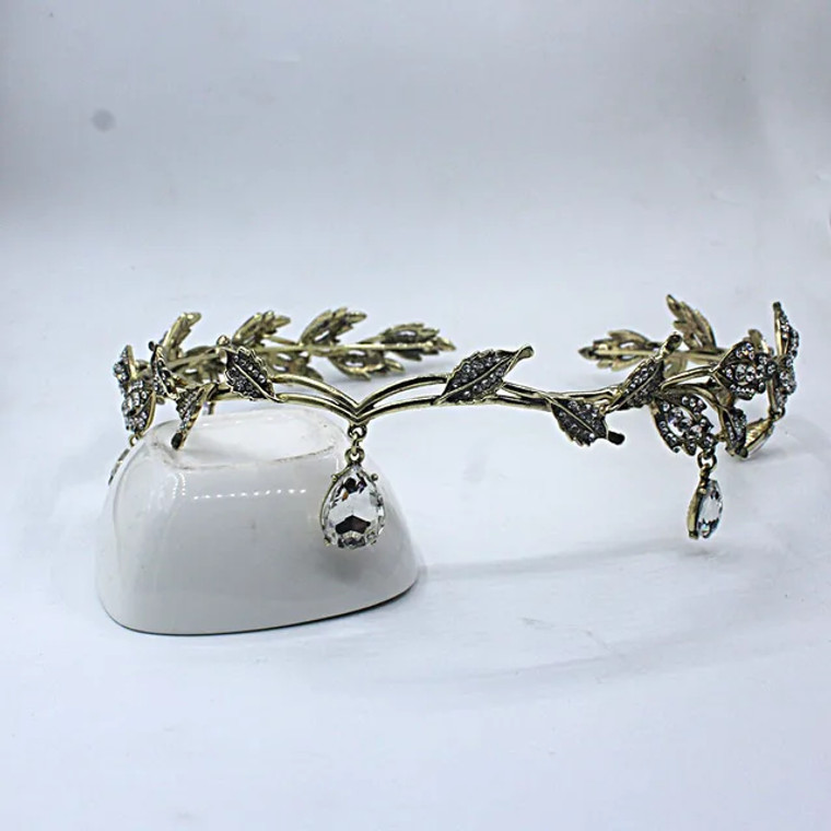 Ilaria Elfen Circlet - Antiek Goud/Wit