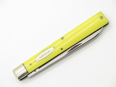 Vintage 1972 Case XX 3185 Yellow Delrin Doctor Folding Pocket