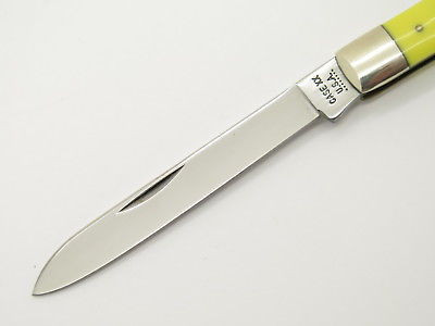 Vintage 1972 Case XX 3185 Yellow Delrin Doctor Folding Pocket