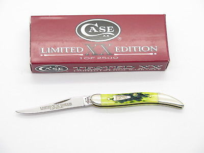2002 Limited Case XX 610096 Lemon Lime Toothpick Folding Pocket