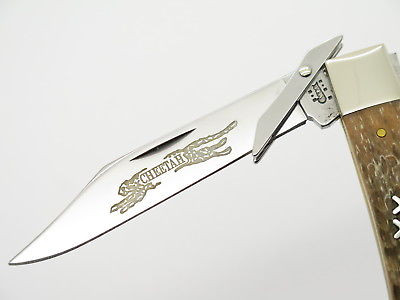 2003 Case Tested XX 6111 1/2 Cheetah Midnight Swing Guard Folding