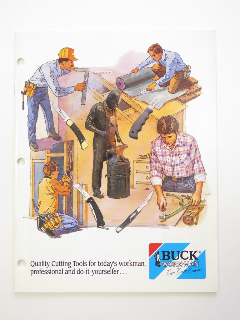 1991 Buck Dealer Knife Catalog Price List Book Fixed Folding 110 124