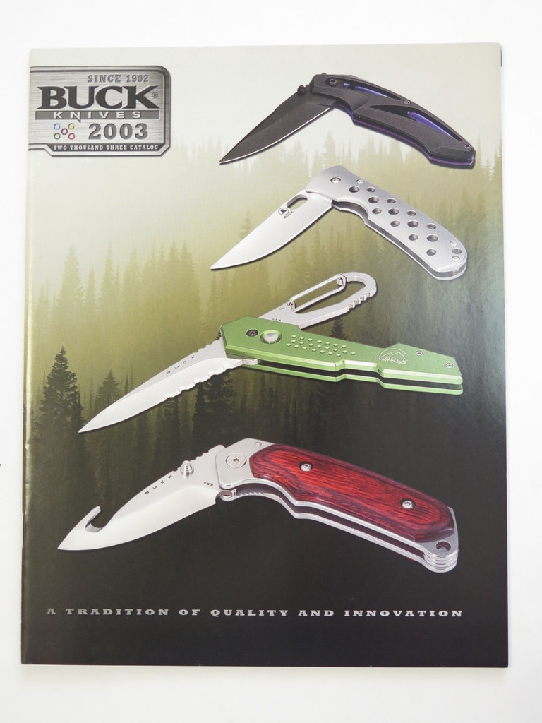 2003 Buck Dealer Knife Catalog Brochure Book Fixed Folding 110 124 119