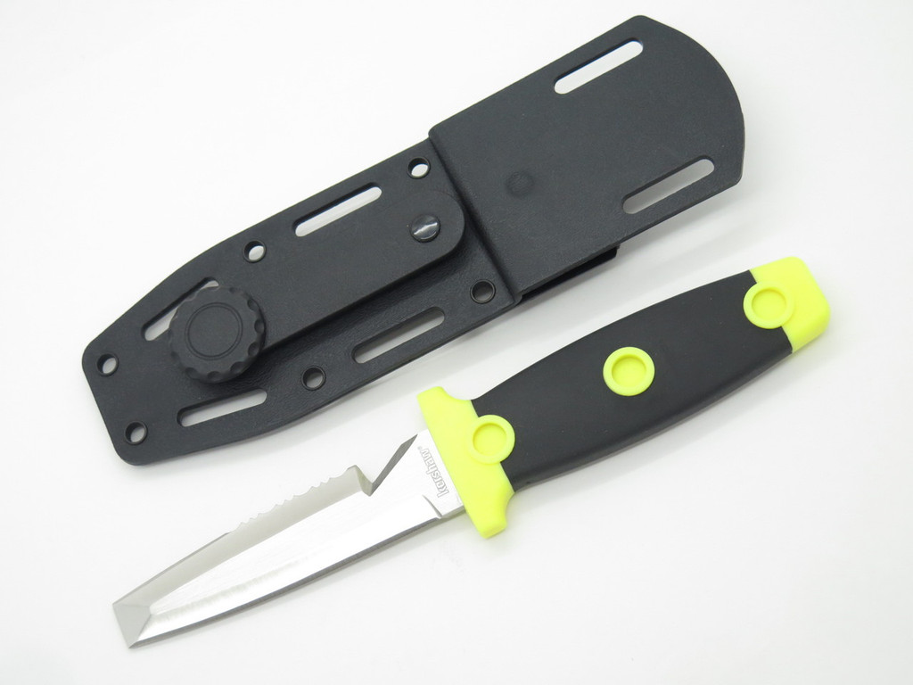 Kershaw 1008 Sea Hunter Serrated Scuba Dive Rescue Chisel Blunt Tip Fixed Knife ePrague, LLC