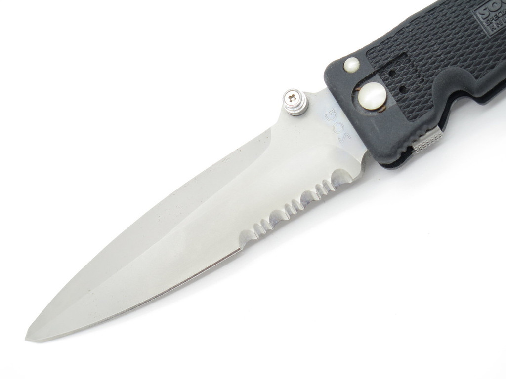 Vtg 1st Version SOG Seki Japan Pentagon Elite I Folding Linerlock