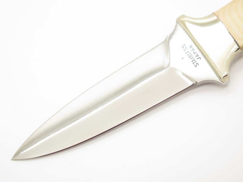 Vtg 1980 Kabar 2751 Seki Japan Small Micarta Dagger Fixed Blade Boot