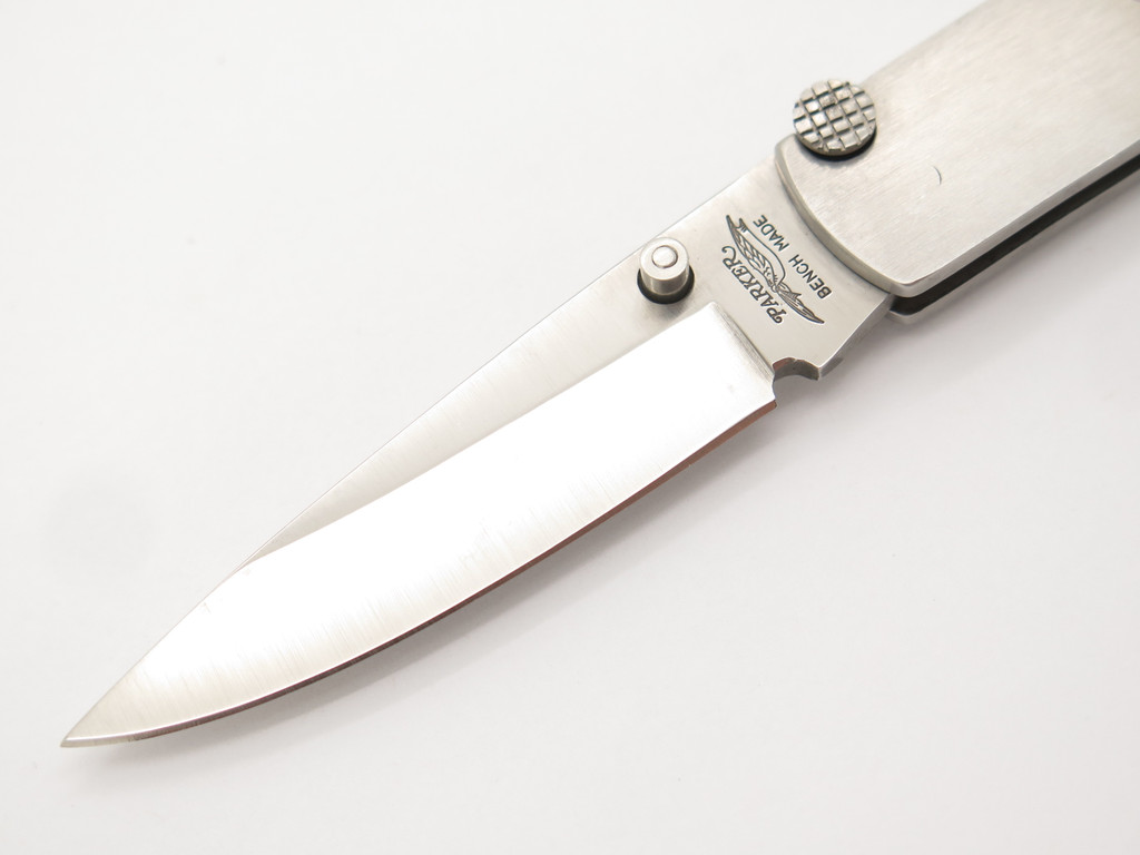 Vtg '80s Parker Benchmade Imai Seki Japan P Abalone Toplock Folding