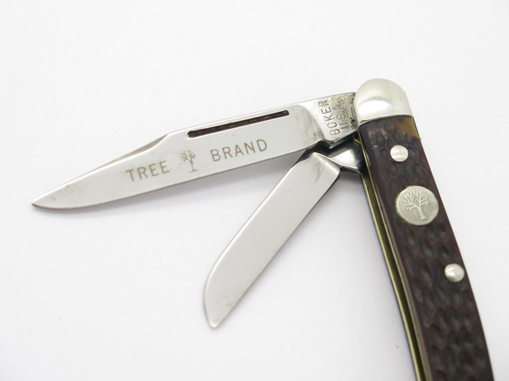 VTG 1970S BOKER USA Tree Brand 8288 2 Blade Pen Folding Pocket Knife, 55mm  $109.00 - PicClick AU