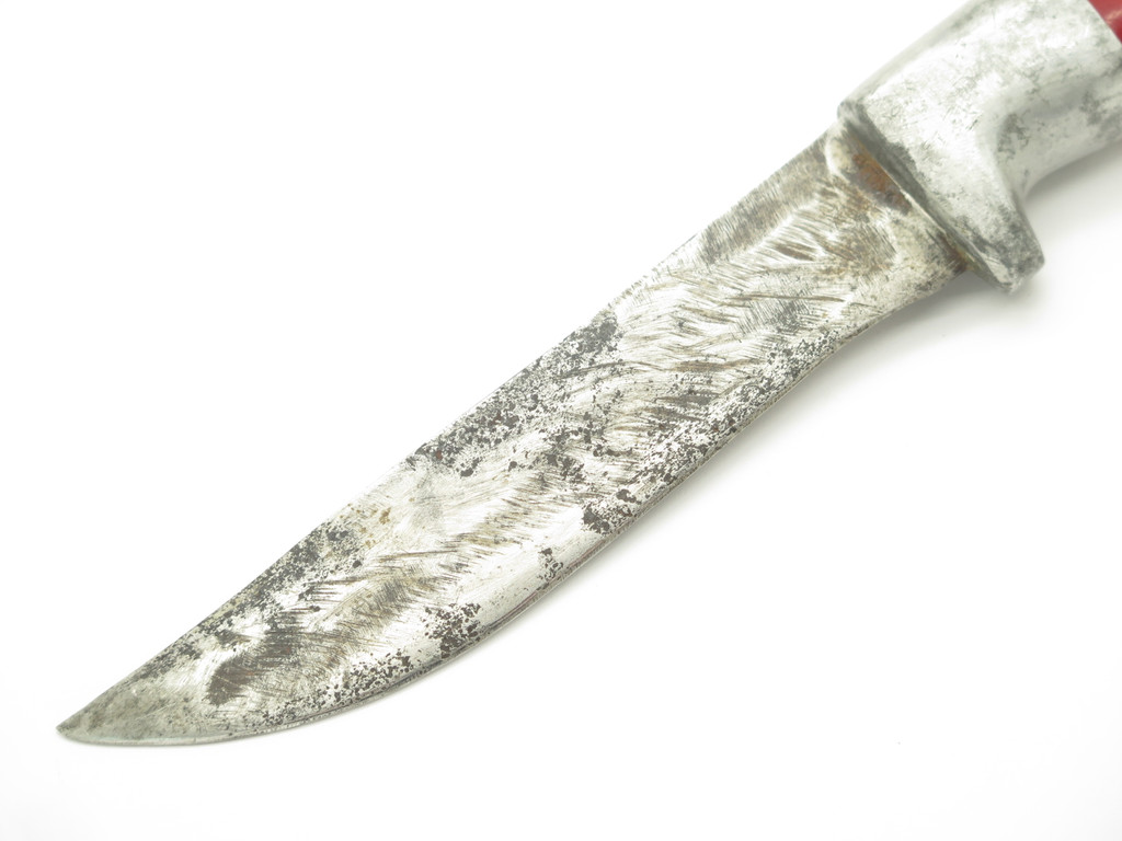 Vintage World War II Theater Knife Lucite Handle Trench Art Fixed