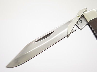 Vtg 1978 Case XX 6111 1/2 Bone Cheetah Swing Guard Folding Pocket