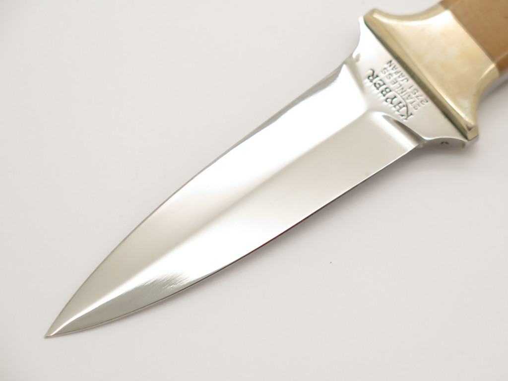 KAWAHARA アコードTYPE(200mm) Vtg Khyber Ka-bar 2751 Seki Japan Micarta Fixed Blade Dagger