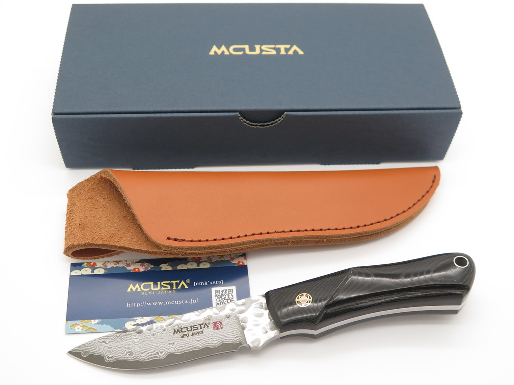 Mcusta Mike Irie Sport 200 Seki Japan Micarta Damascus Fixed Blade Hunting Knife