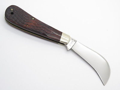 Vtg 10 Dot 1980 Case XX 61011 Hawkbill Pruner Folding Pocket Knife