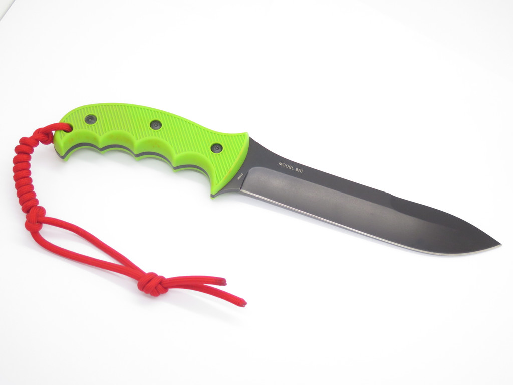 Browning 870 Zombie Apocalypse Neon Green 12" Fixed Blade Hunting Camp