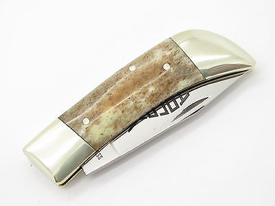 Vtg Parker Seki Japan IPCO 440 Stainless Folding Pocket Knife Bone