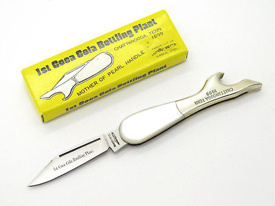 Coca-Cola　コカ・コーラ　ペーパーナイフ Vtg Parker Seki Japan 1899 Coca Cola Plant Pearl Folding Pocket