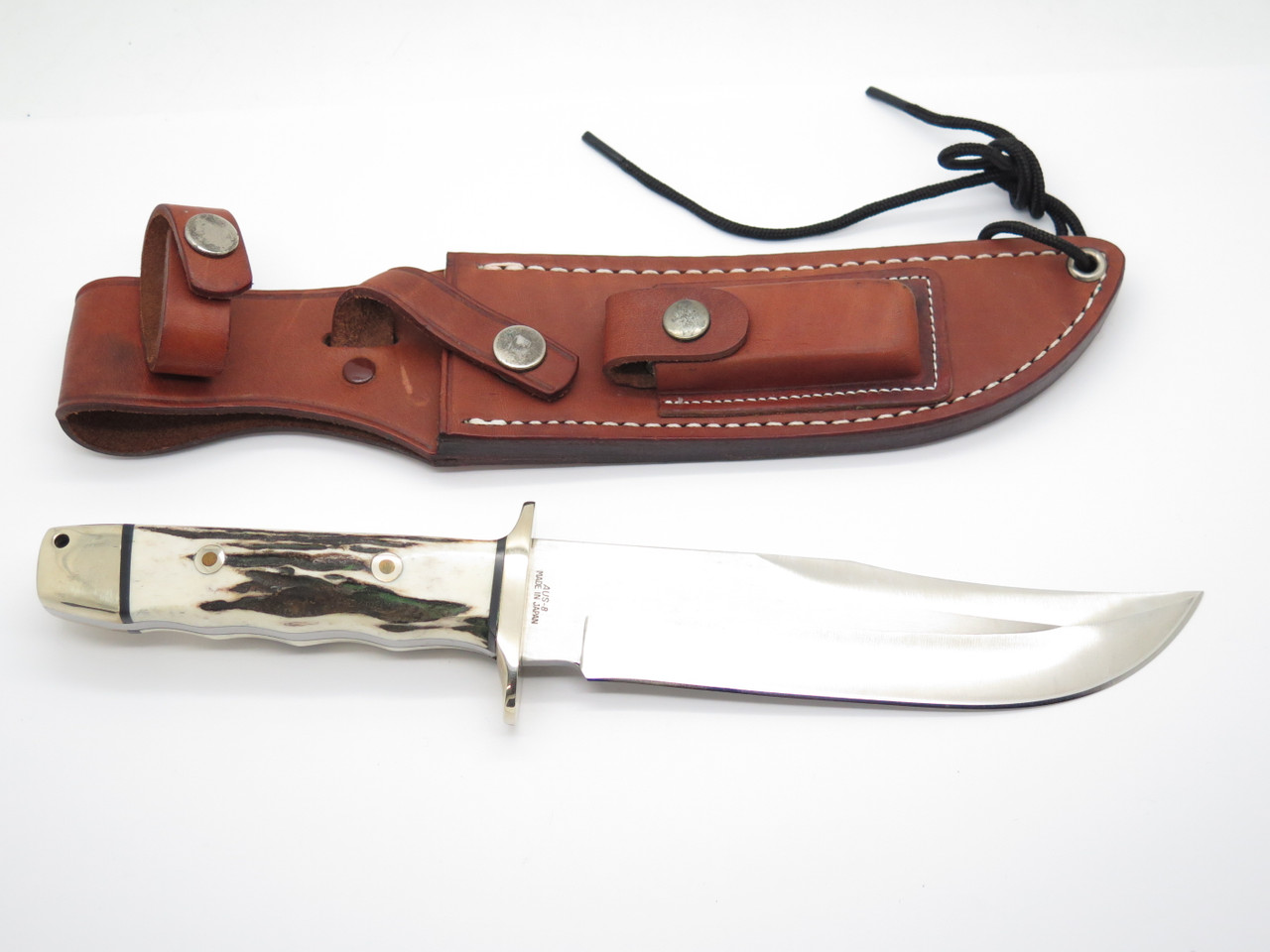 Vtg A.G. Russell 1999 Tak Fukuta Seki Japan Stag Bowie AUS8 Fixed