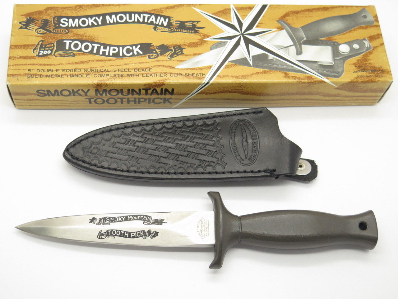 Vtg Parker Brothers Seki Japan Smoky Mountain Mark I Dagger Fixed