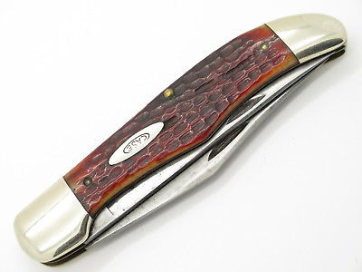 Vintage 1940-1964 Case XX 6265 Sab Large Folding Hunter Knife Red