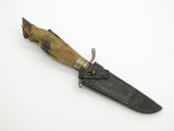 Vintage A.W. Walker and Son Austria Deer Hoof Fixed Blade Dagger Knife