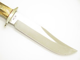 Vintage Rigid RG46 Tak Fukuta Seki Japan Stag Fixed Bowie Hunting Knife (Lot 3)