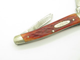 Vintage Robeson Shuredge 633 728 Small Red Bone Folding Pocket Knife (Chip)