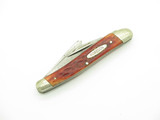 Vintage Robeson Shuredge 633 728 Small Red Bone Folding Pocket Knife (Chip)