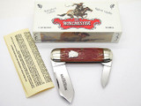 1995 Winchester 29110 Classic Bone Elephant Toenail Folding Knife In Case