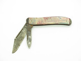 Vintage USA 3.18" Carbon Steel Swirl Handle Folding Pocket 2 Blade Jack Knife