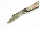 Vintage USA 3.18" Carbon Steel Swirl Handle Folding Pocket 2 Blade Jack Knife