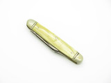 Vintage I.K. Co. Imperial Cream Handle Carbon Steel Folding 2 Blade Pocket Knife