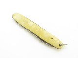 Vintage Germany 2.87" Small Cream Handle Carbon Steel Folding Pocket Knife