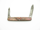 1902-31 Antique Bridge Cutlery Co. 3.37" Carbon Steel Swirl Folding Pocket Knife